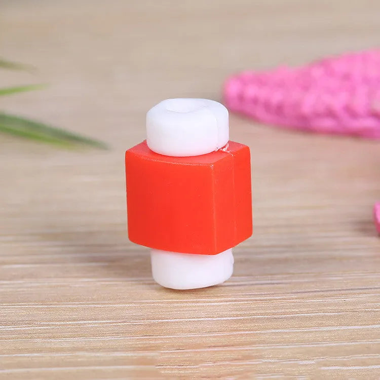 Solid colour plastic data cable protective sleeve for connector joint in yellow