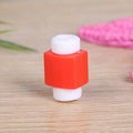Solid colour plastic data cable protective sleeve for connector joint in yellow