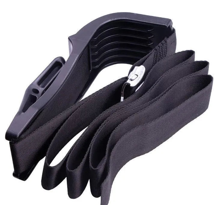 Car seat belt for pregnant women anti-stroke cover in black with ABS buckle and polyester webbing