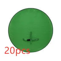 Foldable reflector for chair photography in green nylon with steel spring frame, 150x200cm