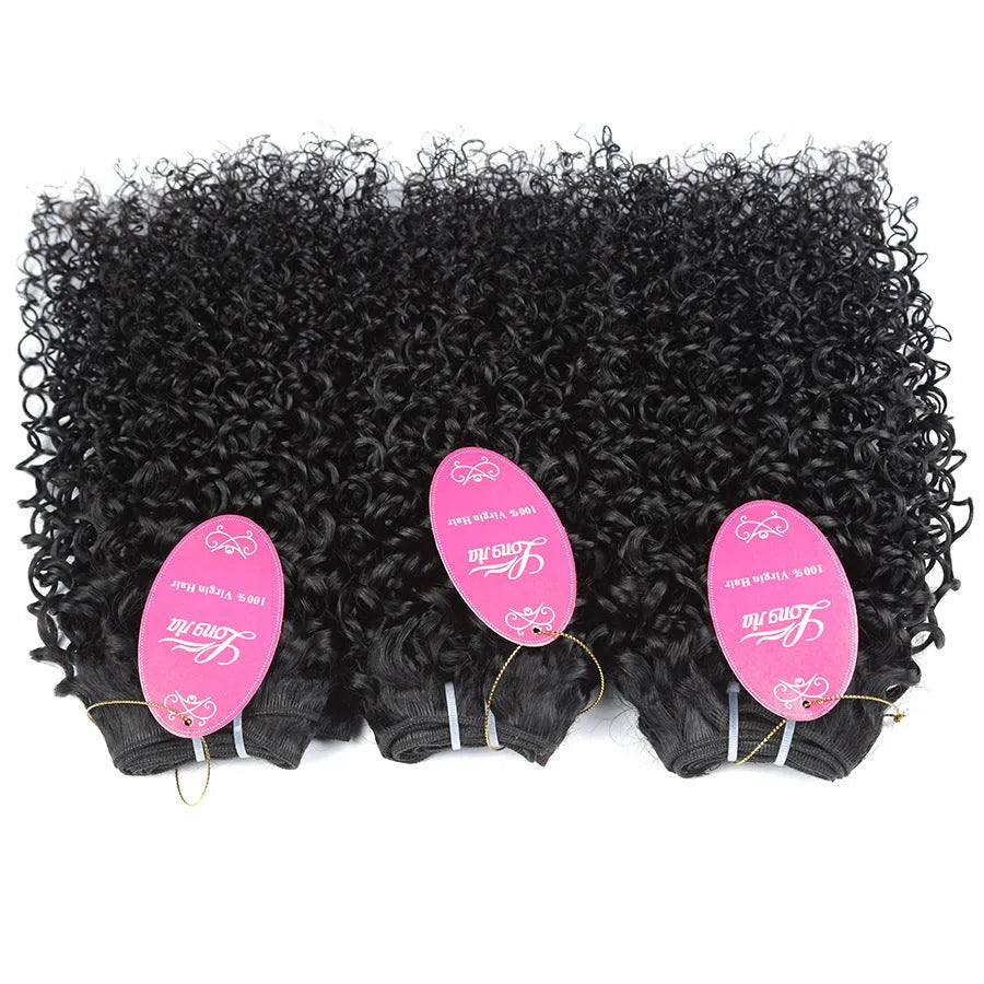 Kinky curly hair bundle Brazilian real hair 8-26 inch machine processed