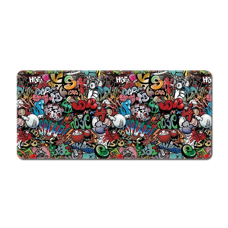 Spot gaming mouse pad super long extra large non-slip rubber cloth desktop pad with keyboard and mouse