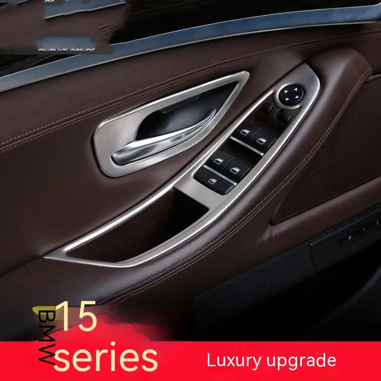BMW 5 Series interior handle decorative strips four-piece set ABS stainless steel construction