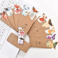 Butterfly paper bookmark with Japanese and South Korean cute design measuring 13.5cm by 5.5cm