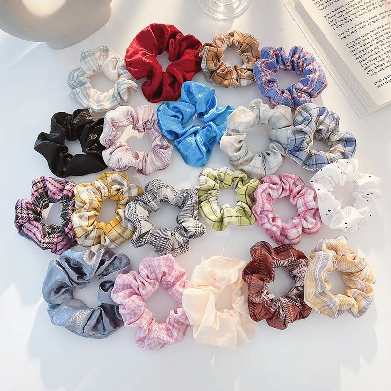 Children's 20-piece hair ring set showing small intestine hair rings and large intestine head ropes in autumn colours