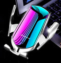 Magic Clip R1 automatic car phone holder with wireless charging in gold or silver finish