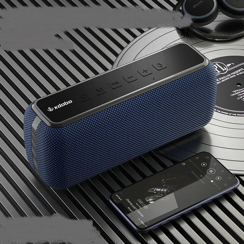 Sound Big X8 subwoofer Bluetooth speaker with dual 30W drivers, 6600mAh battery, available in Black