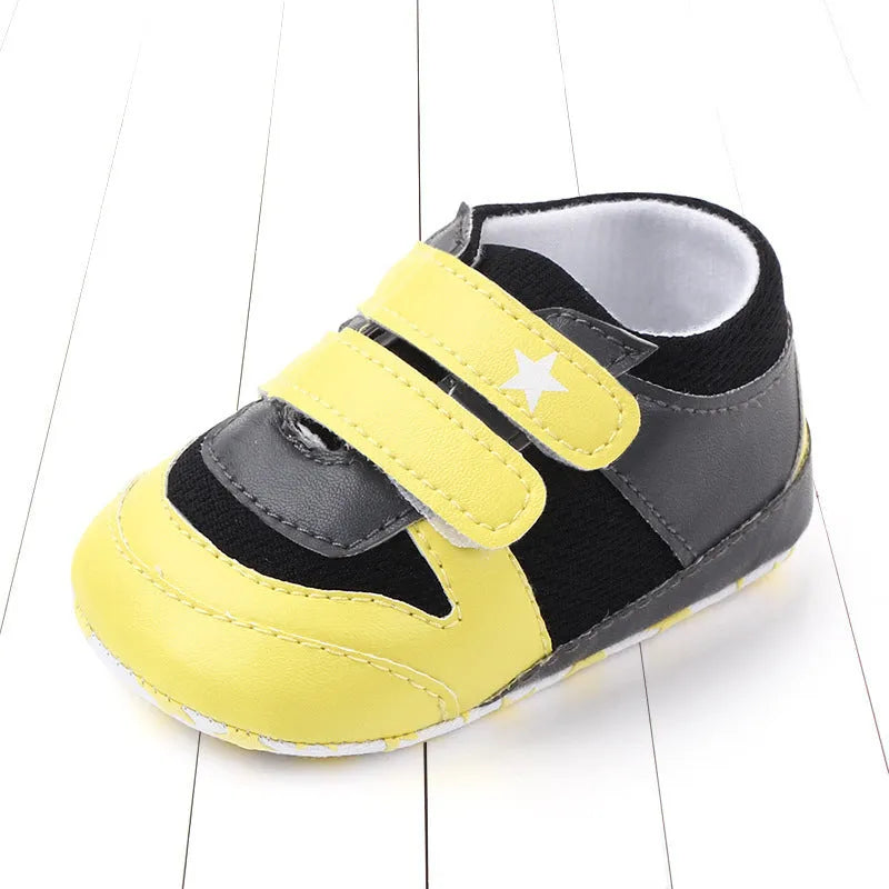 Boys toddler shoes breathable mesh soft sole non-slip 11cm red with black