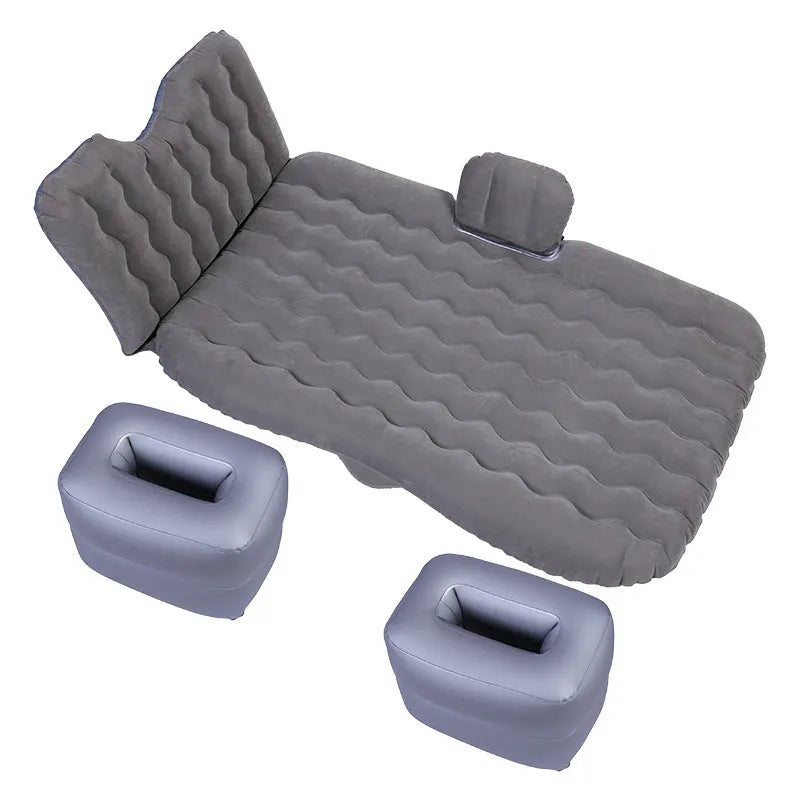 Car inflatable bed 170x80cm folding cushion in cartoon navy print for SUV rear seat rest