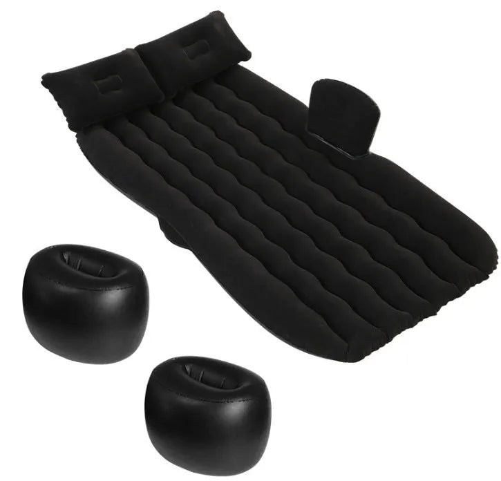 Car inflatable bed 170x80cm folding cushion in cartoon navy print for SUV rear seat rest