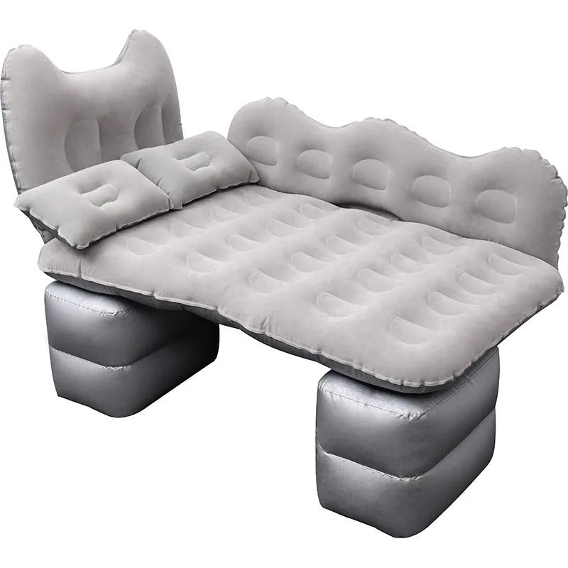 Car inflatable bed 170x80cm folding cushion in cartoon navy print for SUV rear seat rest
