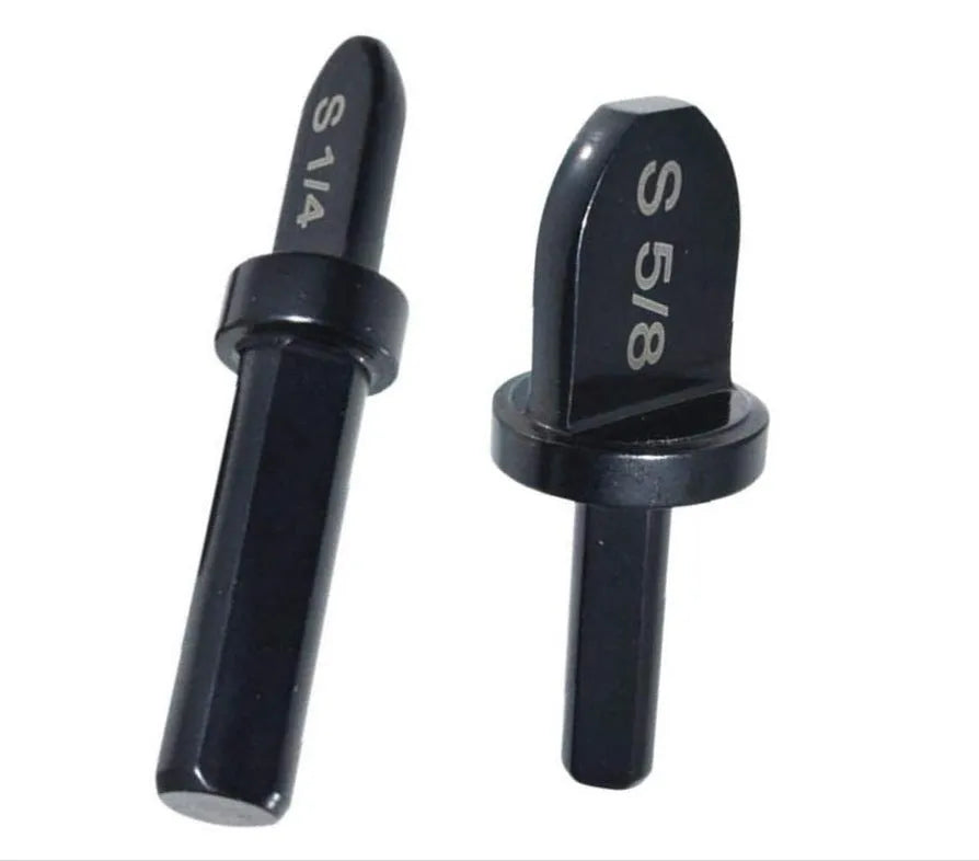 Electric tube expander 6pc set stainless steel black copper pipe expanders for drill HVAC installation sizes 7/8 to 1/4 inch