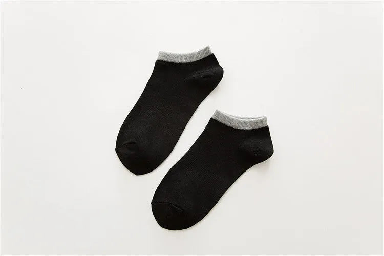 Adult sports socks cotton boat socks men's breathable jacquard anti-friction one size