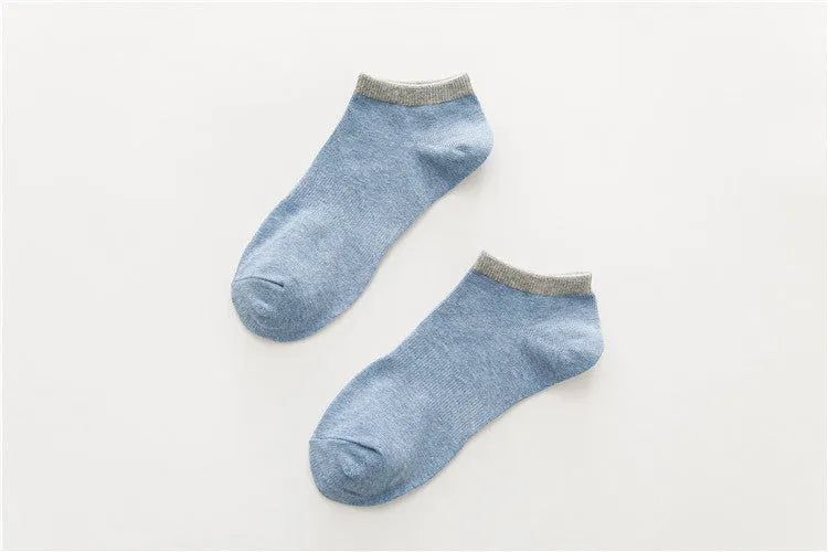 Adult sports socks cotton boat socks men's breathable jacquard anti-friction one size