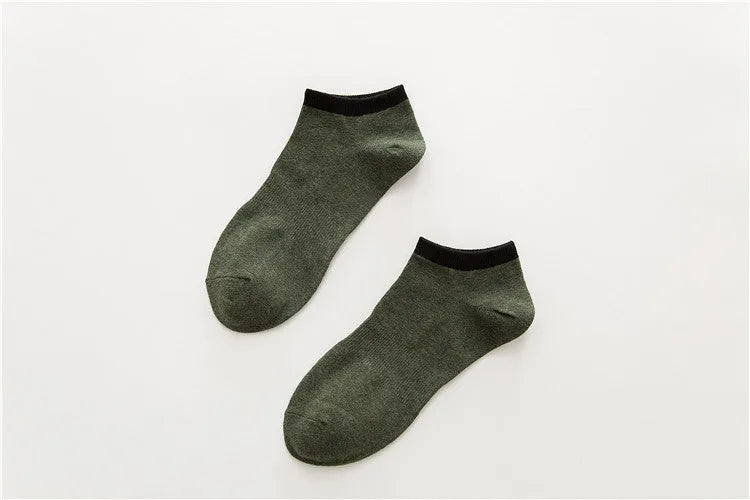 Adult sports socks cotton boat socks men's breathable jacquard anti-friction one size