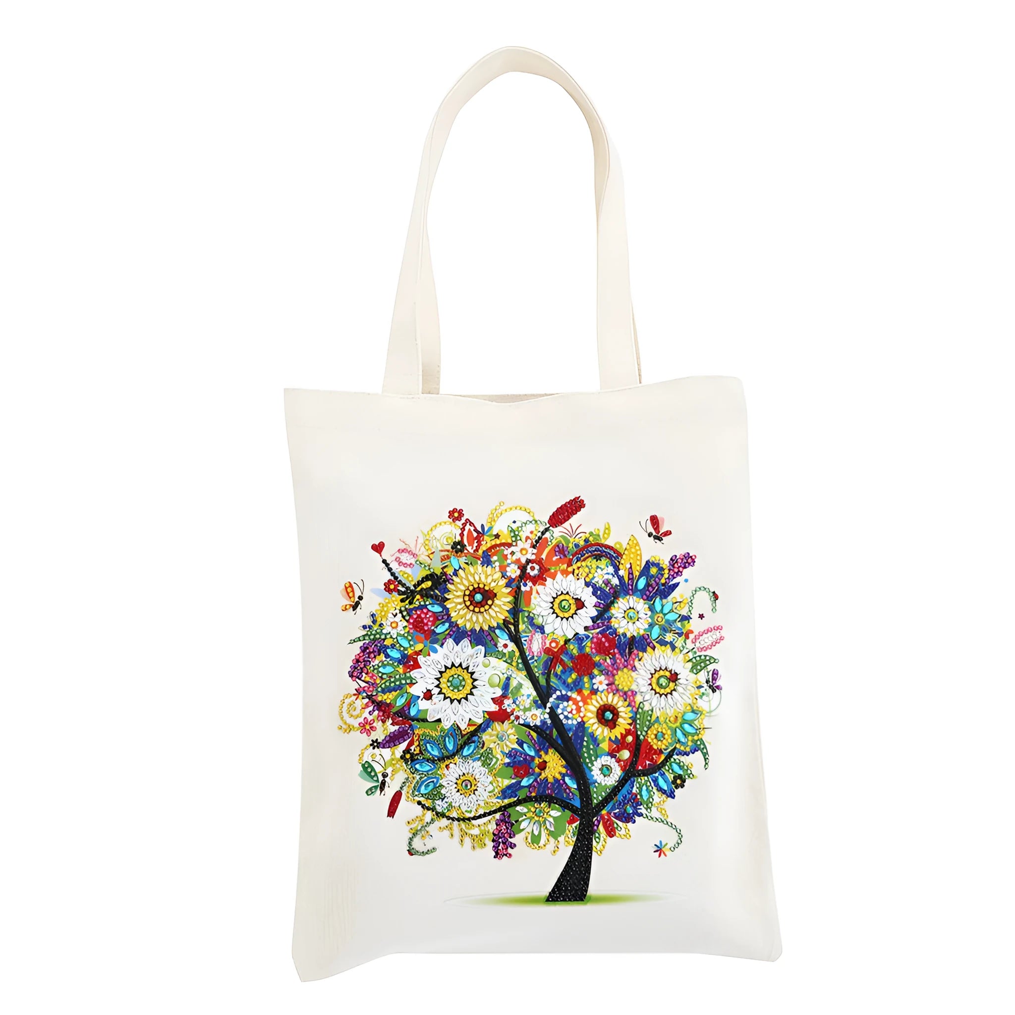 DIY diamond painting cotton tote bag 28x35cm with multiple style options