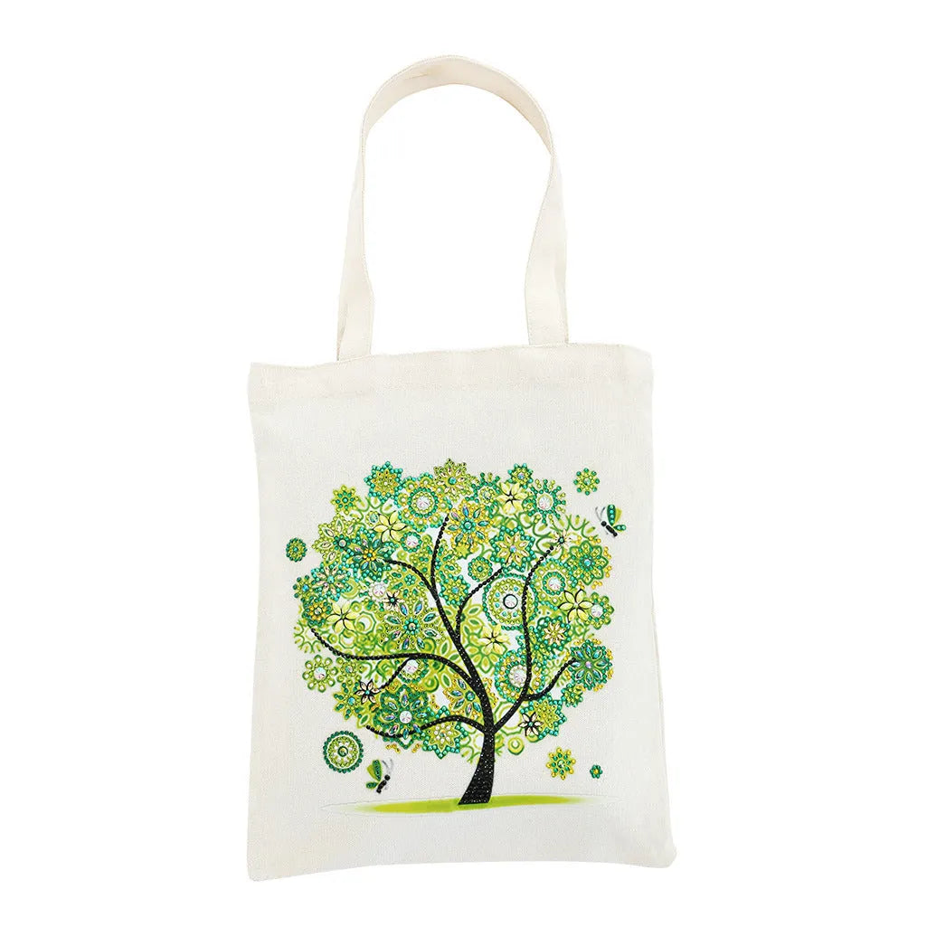 DIY diamond painting cotton tote bag 28x35cm with multiple style options