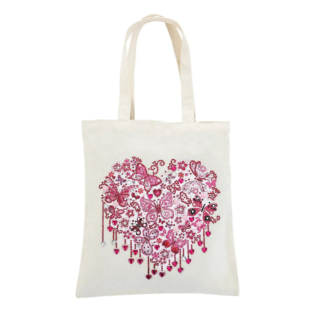 DIY diamond painting cotton tote bag 28x35cm with multiple style options
