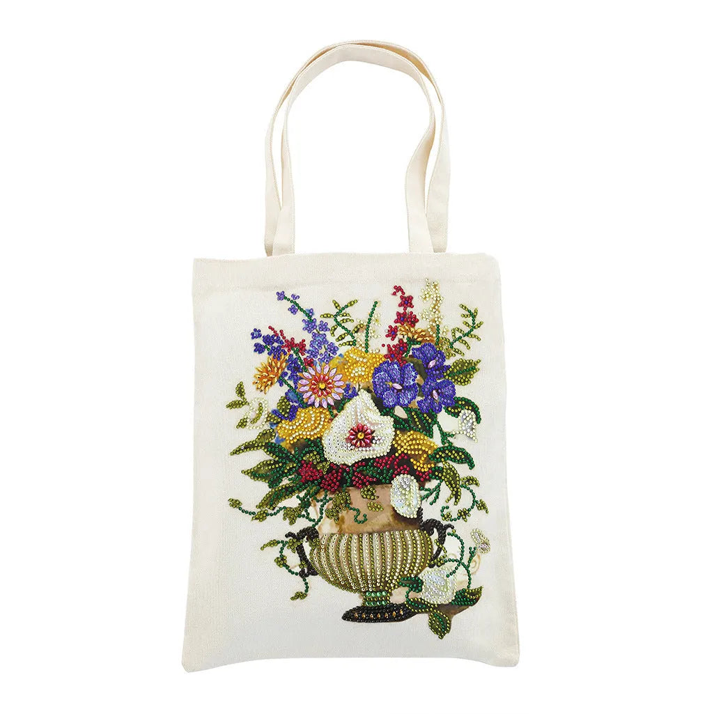 DIY diamond painting cotton tote bag 28x35cm with multiple style options