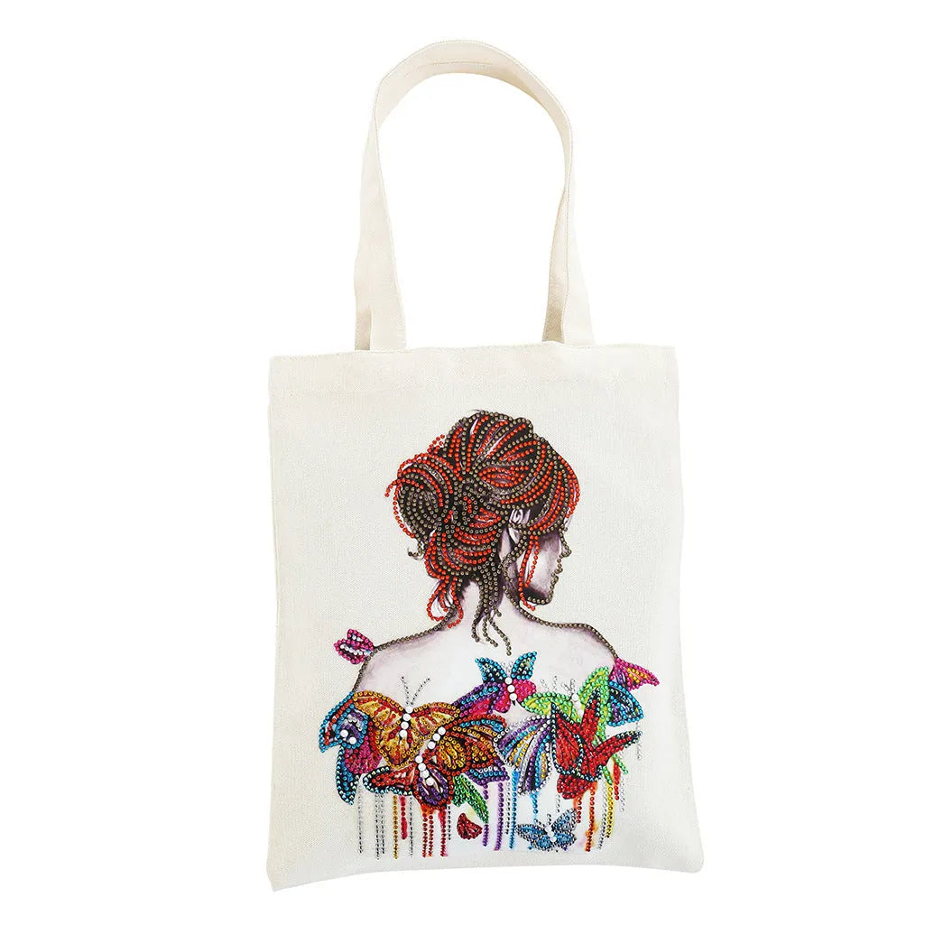 DIY diamond painting cotton tote bag 28x35cm with multiple style options