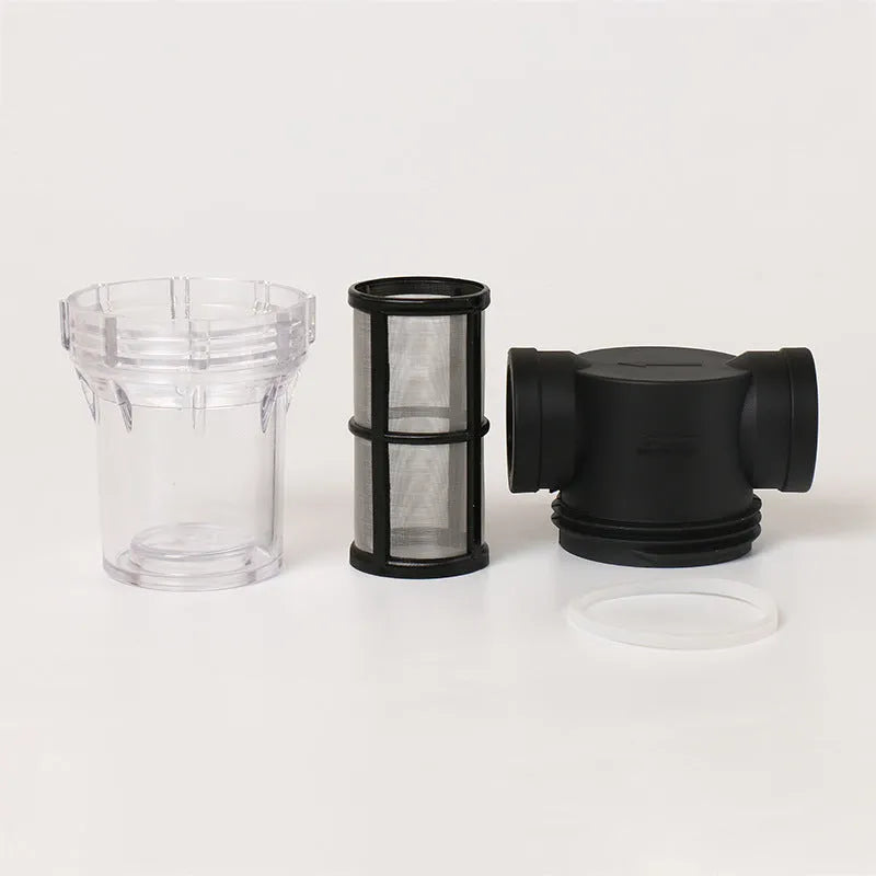 Y-type stainless steel mesh water pre-filter with plastic body for household sediment filtration
