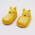 Children's cartoon jacquard non-slip combed cotton floor shoes in multiple colours for baby and toddler indoor use