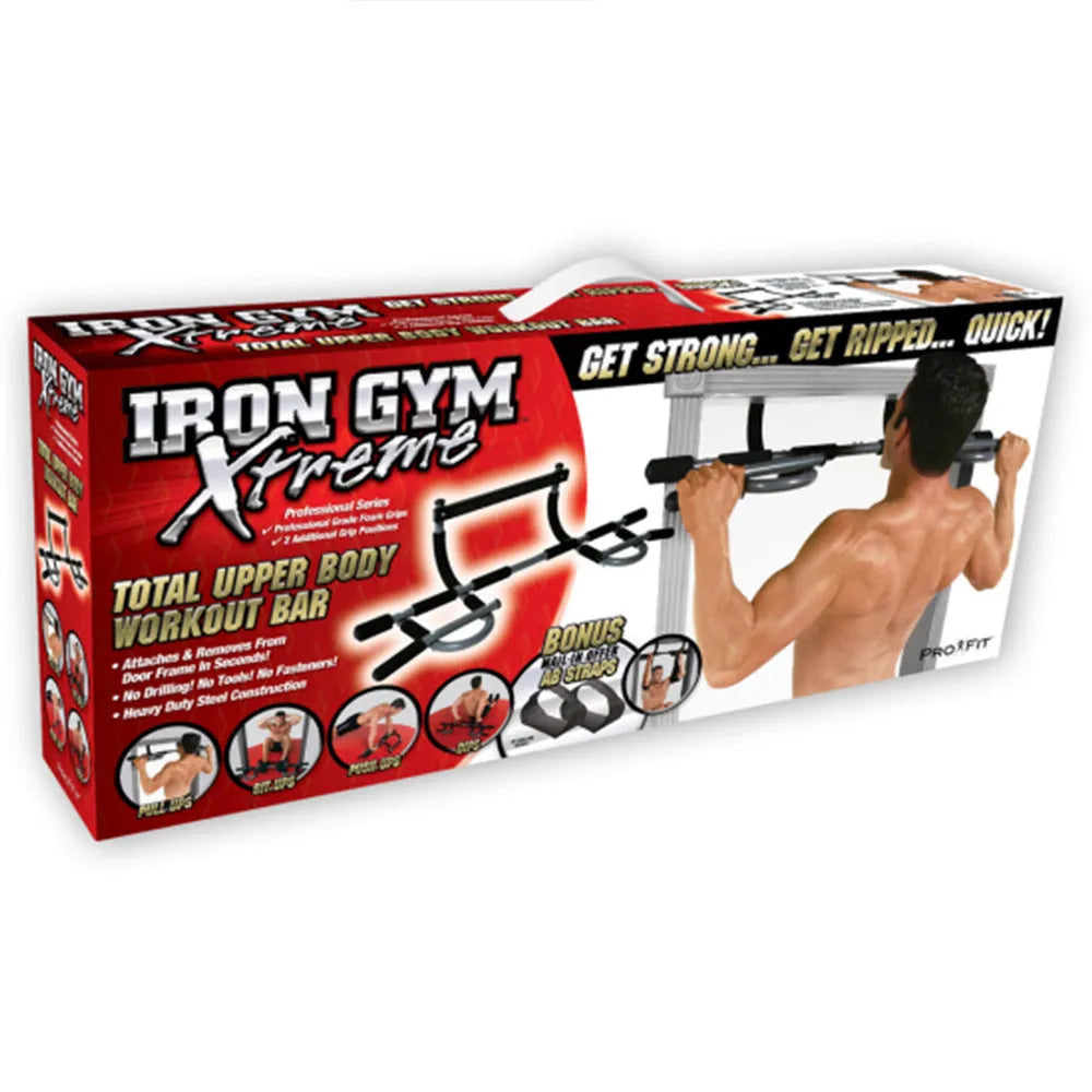 Black steel pipe wall-mounted indoor pull-up bar for home fitness