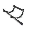 Black steel pipe wall-mounted indoor pull-up bar for home fitness