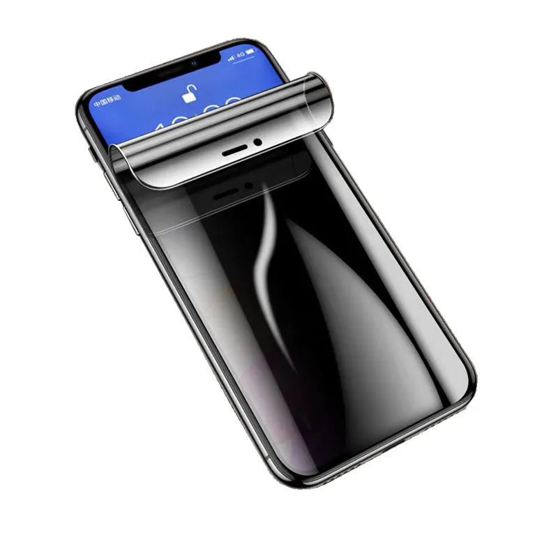 Privacy hydrogel film for Apple iPhone screen with anti-peeping and self-healing features