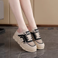 Women's mesh half slippers with height increasing insole in black, khaki or white colours