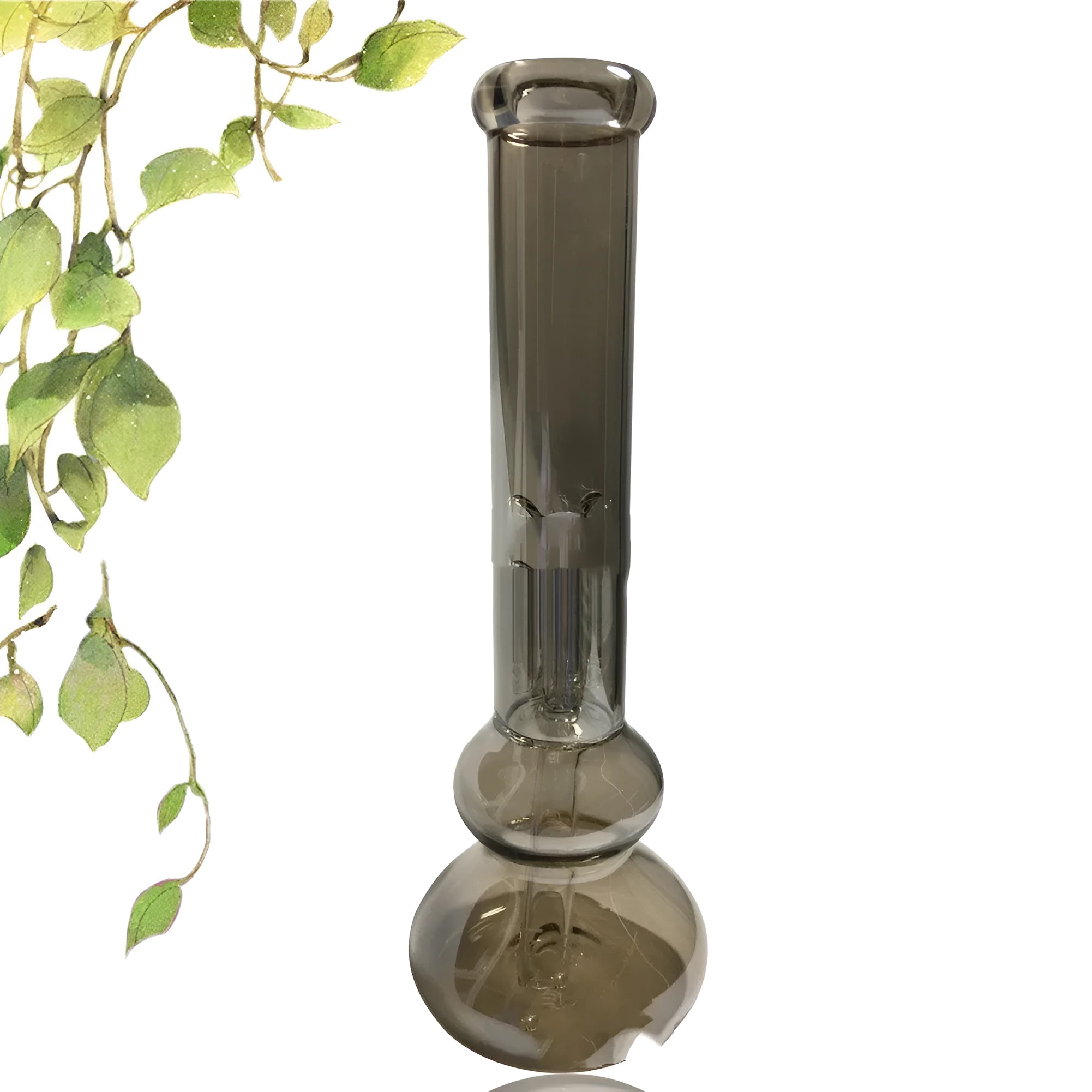 Pure colour glass American style geometric table vase with ornaments