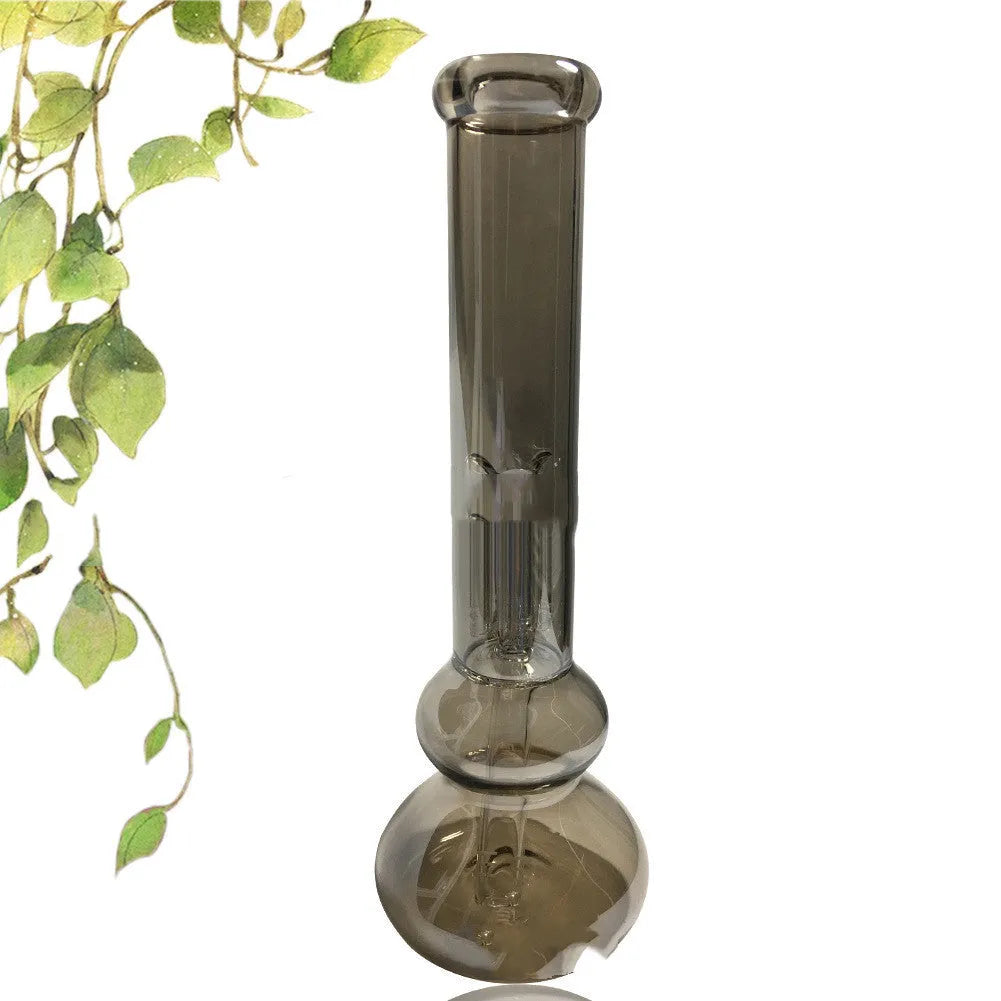 Pure colour glass American style geometric table vase with ornaments