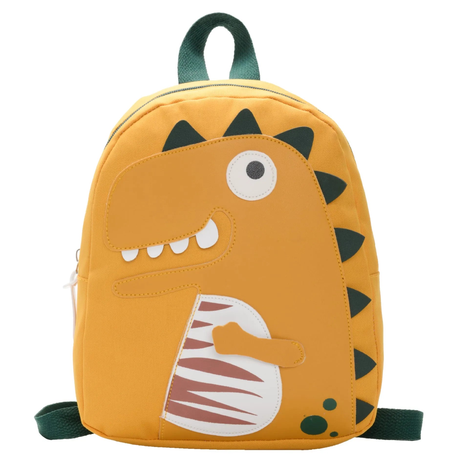 Small cloth animal backpack for kindergarten children, 26.5x24x10.5cm, with zipper pocket, available in multiple colours