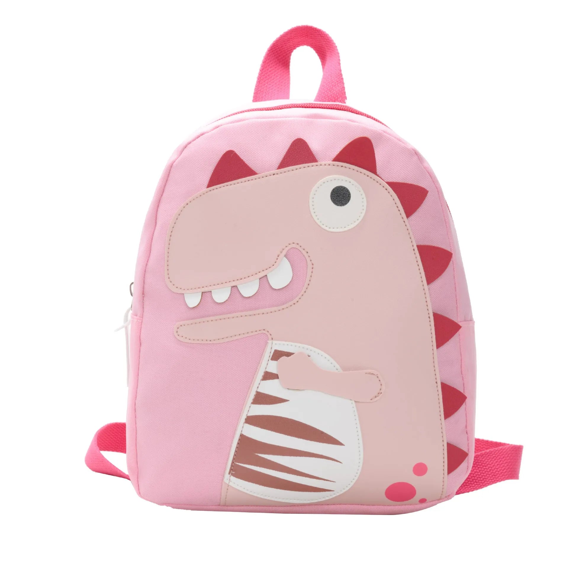 Small cloth animal backpack for kindergarten children, 26.5x24x10.5cm, with zipper pocket, available in multiple colours