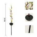 Solar-powered ground-inserted cherry blossom firework string outdoor garden lights