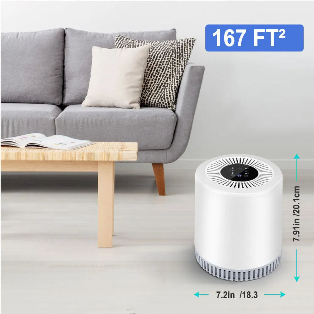 White indoor air purifier filter element for 15-20 square metre rooms.