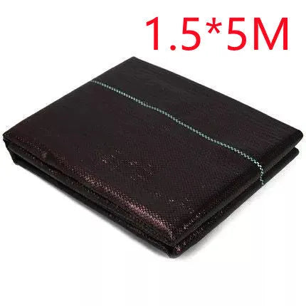 Black polyethylene weed control cloth for agricultural and greenhouse use in multiple size options