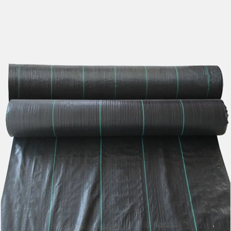Black polyethylene weed control cloth for agricultural and greenhouse use in multiple size options