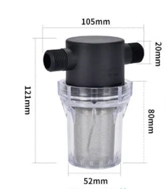 Y-type stainless steel mesh water pre-filter with plastic body for household sediment filtration