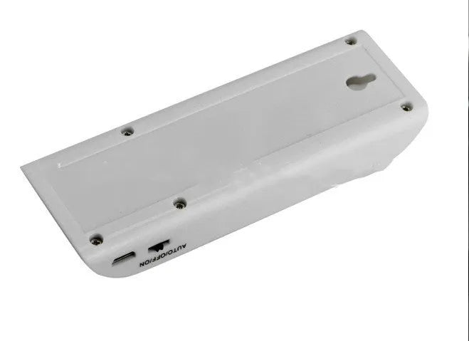 Rechargeable infrared sensor night light with 12 LED units and PVC shade