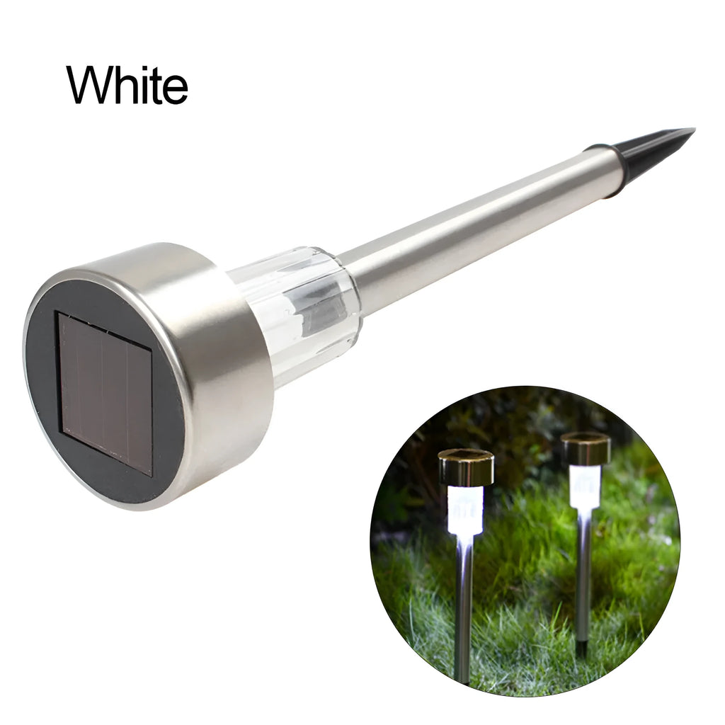 Stainless steel garden landscape light with pastoral style design showing dimensions