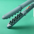 Electric curling iron with corn perm splint and tourmaline ceramic barrel in dark green