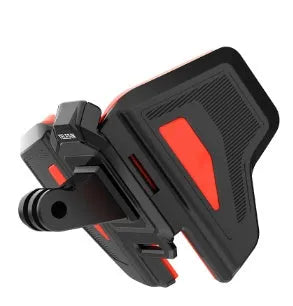 Black universal GoPro motorcycle helmet chin strap mount for action cameras