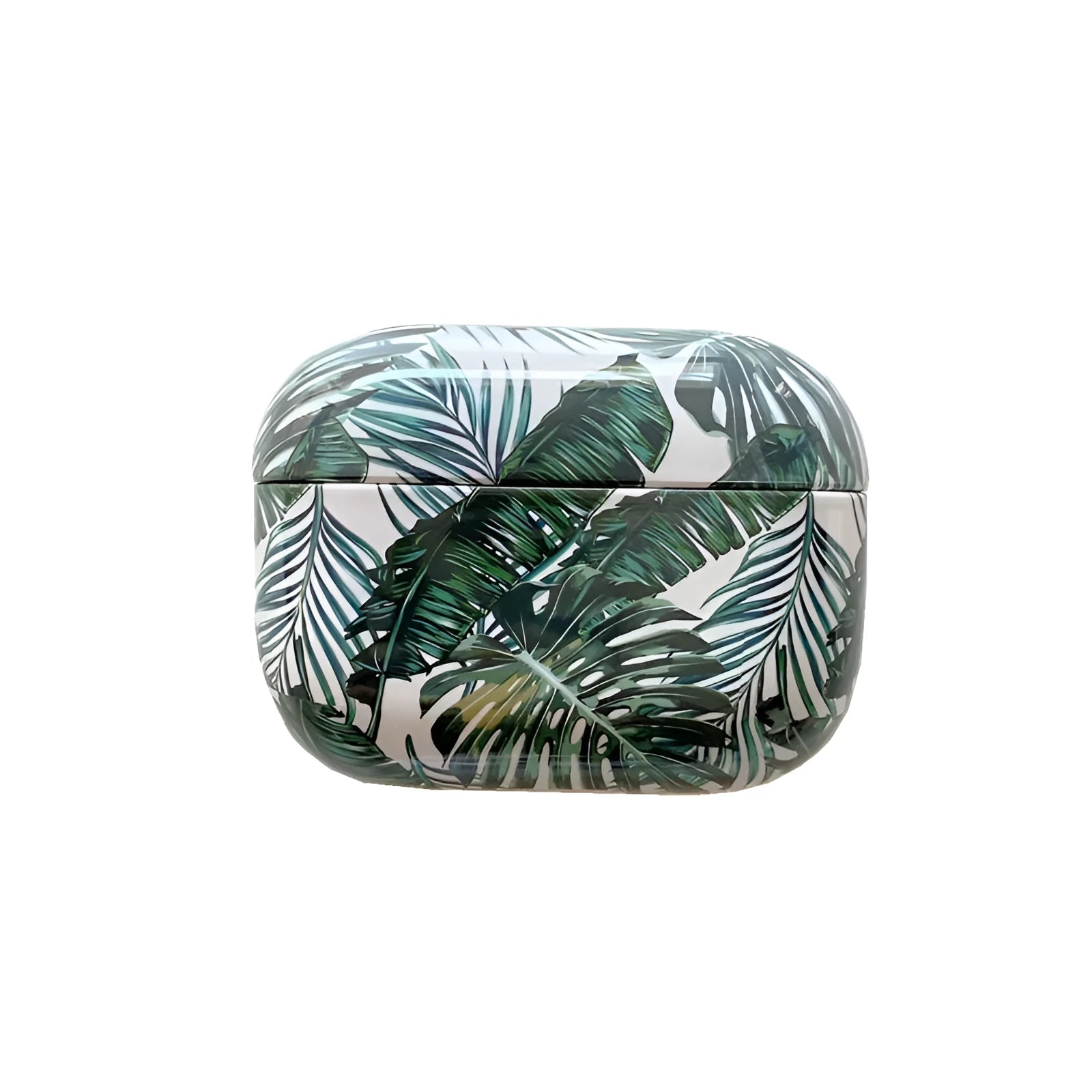 Blue and green banana leaves design TPU protective case for Apple AirPods and AirPods Pro
