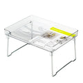 Transparent or white plastic kitchen supplies rack organiser for desktop or cupboard storage