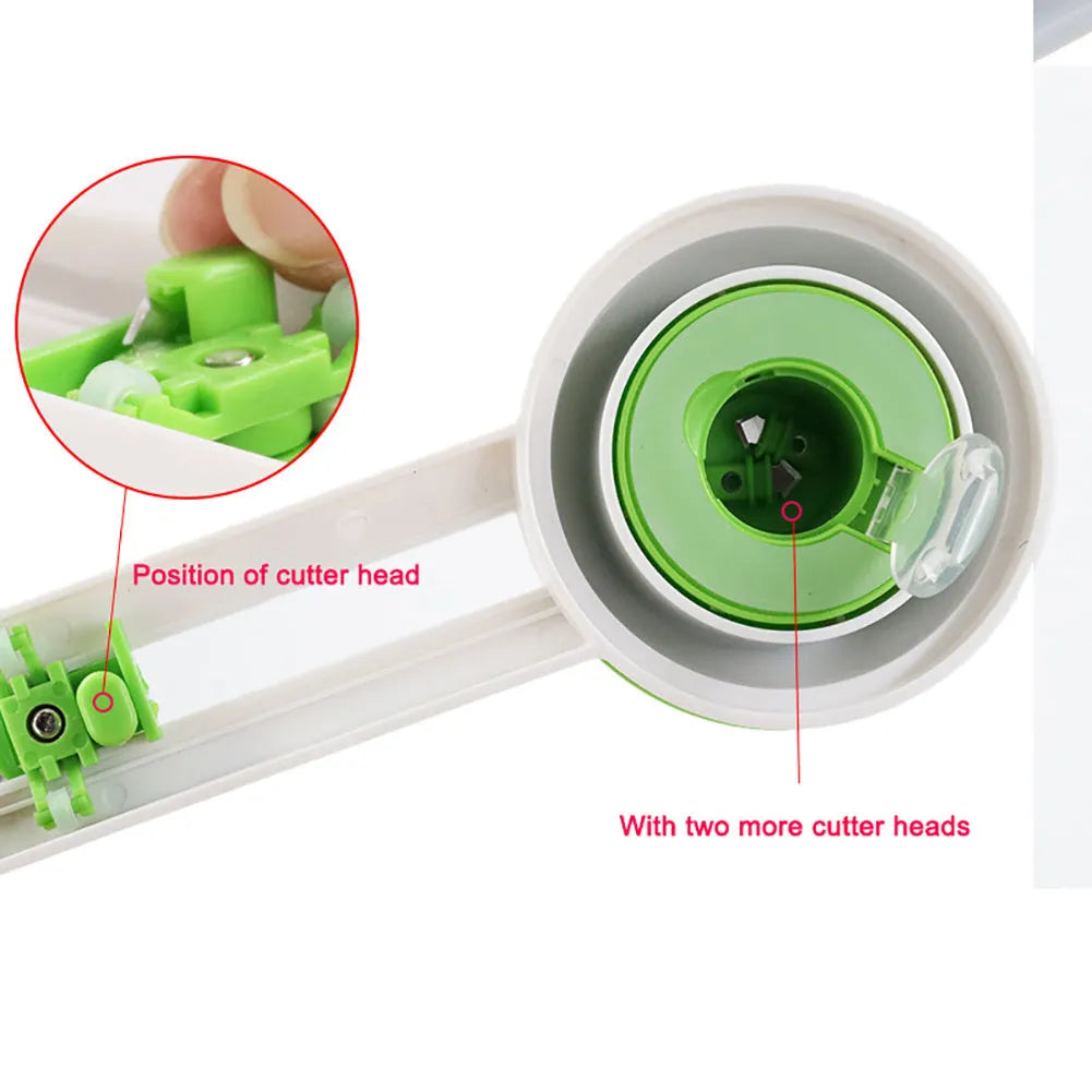 Green or orange plastic round cutter paper knife with A3 maximum cutting specification