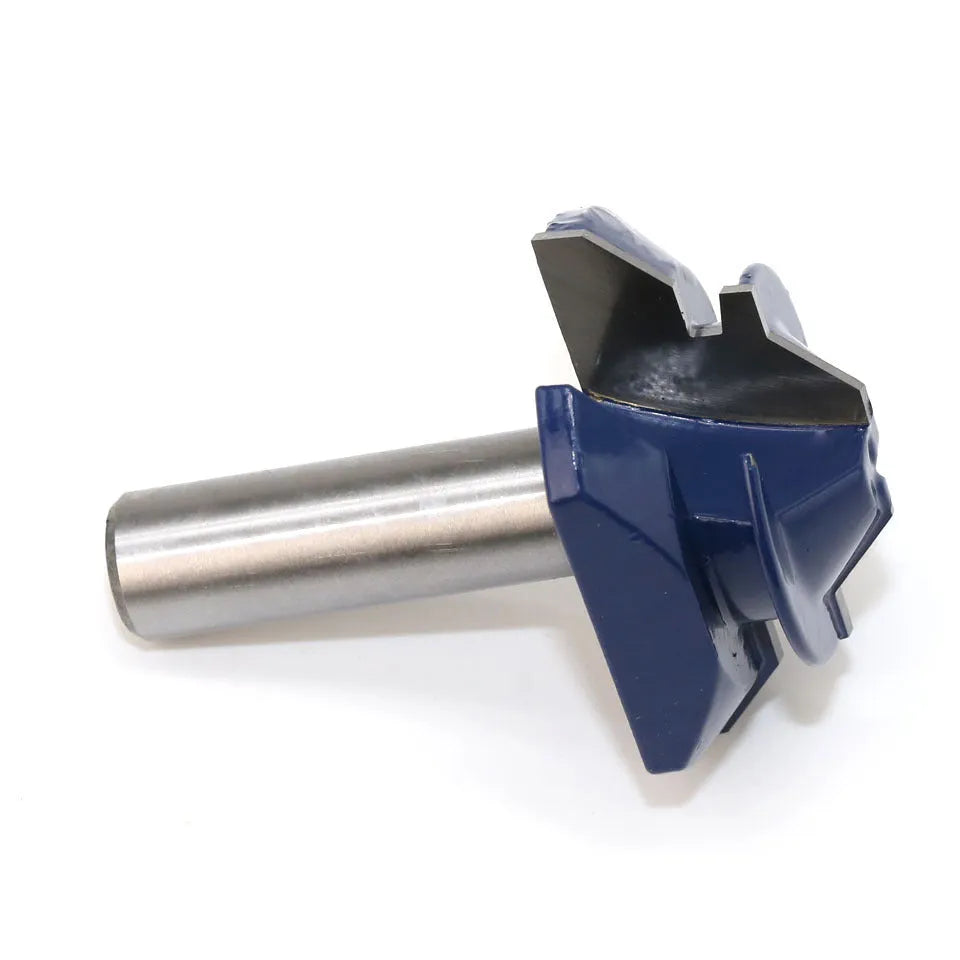 Blue hard alloy 1/2 inch face milling cutter in plastic box for woodworking