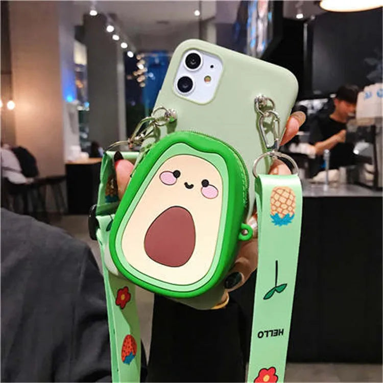 Cartoon camouflage patterned silicone wallet case for Huawei smartphone in various colours