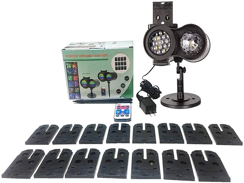 Outdoor waterproof double tube animated watermark light with IP65 rating and LED technology