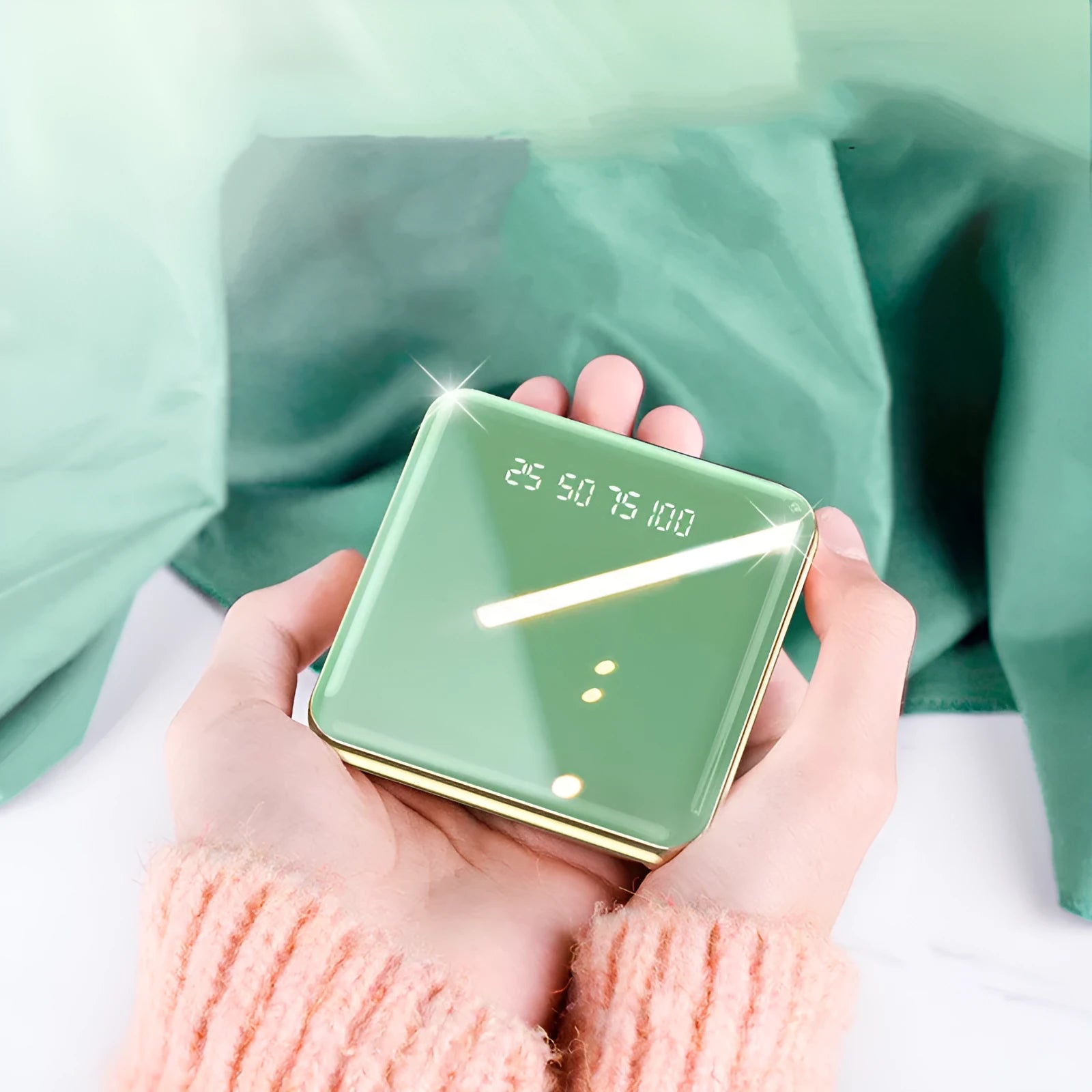 Compact rectangular 20000mAh power bank with multiple USB ports in choice of four colours
